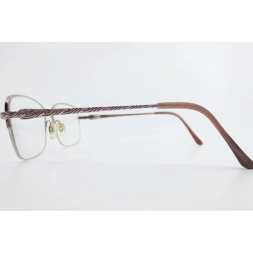 Sophia Loren Zyloware M311 Mauve Semi Rimless Eyeglass Frames 53-17-135 Filigree